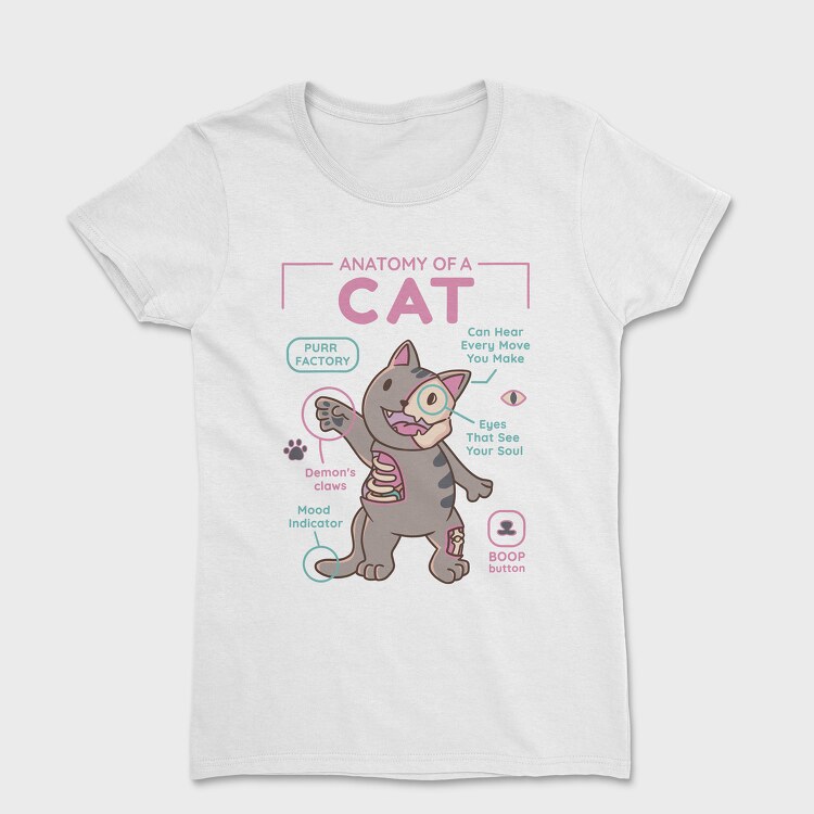 Anatomy of a Cat, Women's T-Shirt