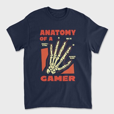 Anatomy of a Gamer, Unisex Men's T-Shirt