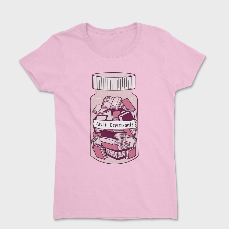 Anti Depressants Books, Women's T-Shirt