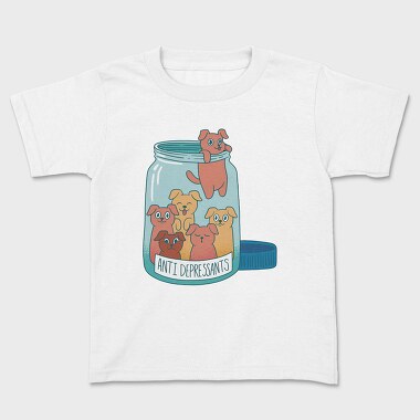 Antidepressants Dogs Jar, Kids' T-Shirt