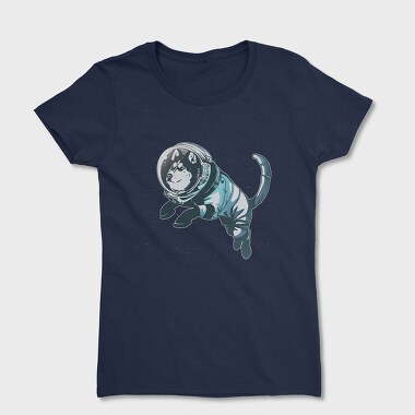 Astronaut Husky, Women's T-Shirt