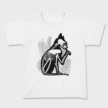 Cat Skeleton, Kids' T-Shirt