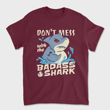 Badass Shark, Unisex Men's T-Shirt