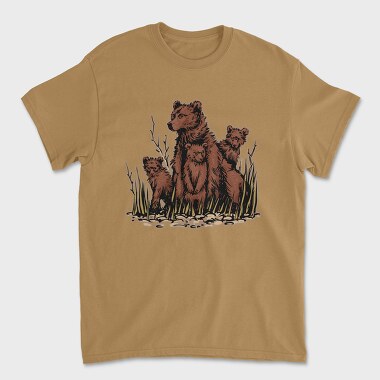 Bear Cubs, Unisex Men's T-Shirt