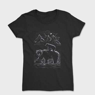 Bear Family Lines, Women's T-Shirt
