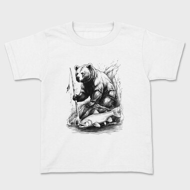 Детска Тениска, Bear Fishing