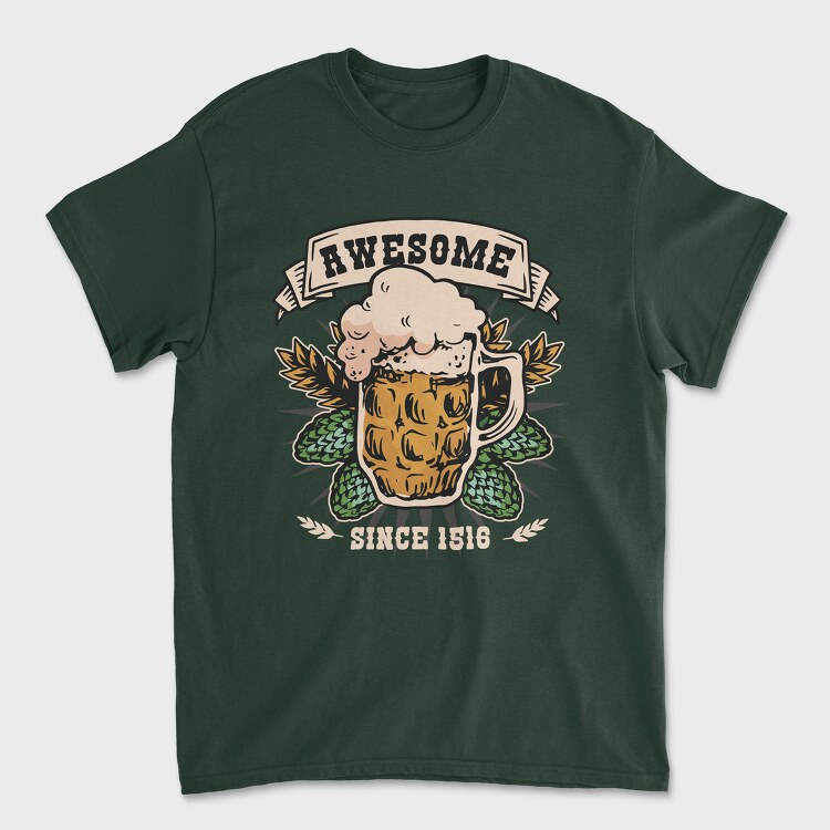 Beer Awesome Since, Unisex Men's T-Shirt