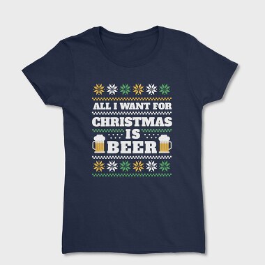 Beer Ugly Sweater 2, Women's T-Shirt