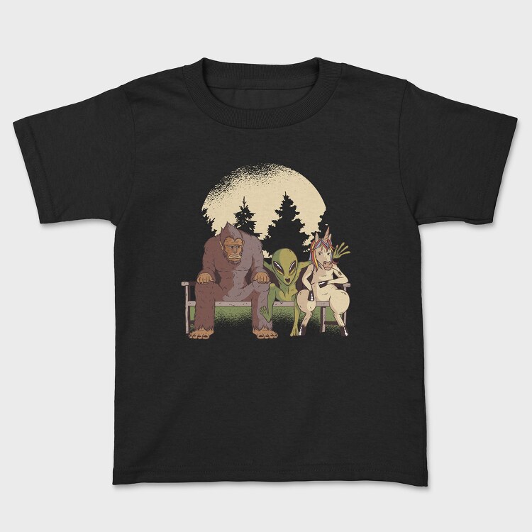 Bigfoot Alien Unicorn, Kids' T-Shirt