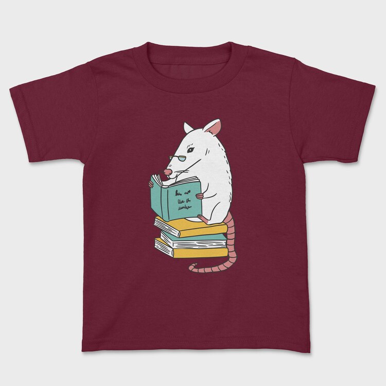 Book Rat, Kids' T-Shirt