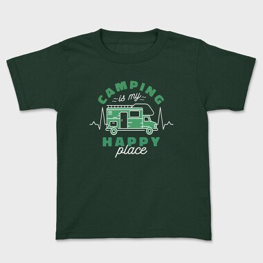 Camper Heartbeat, Kids' T-Shirt