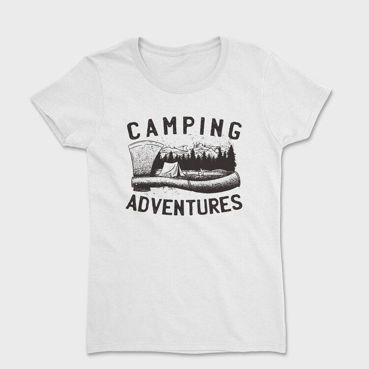 Camping Axe Adventure, Women's T-Shirt