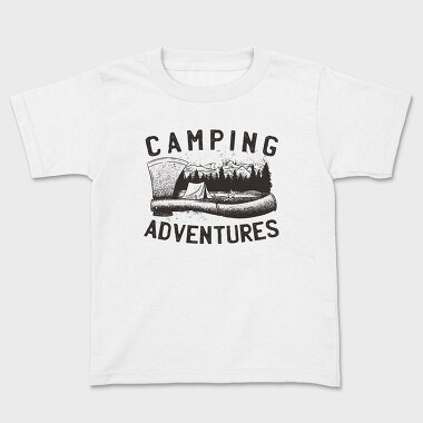 Camping Axe Adventure, Kids' T-Shirt