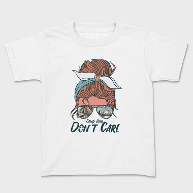 Camping Hair, Kids' T-Shirt