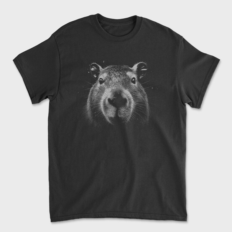 Capybara Monochrome, Унисекс Мъжка Тениска
