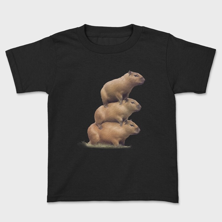 Capybara Tower, Kids' T-Shirt
