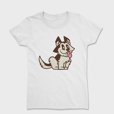 Cartoon Dog, Women's T-Shirt