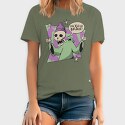 Cat Anxious Sharks Cartoon, Women's T-Shirt