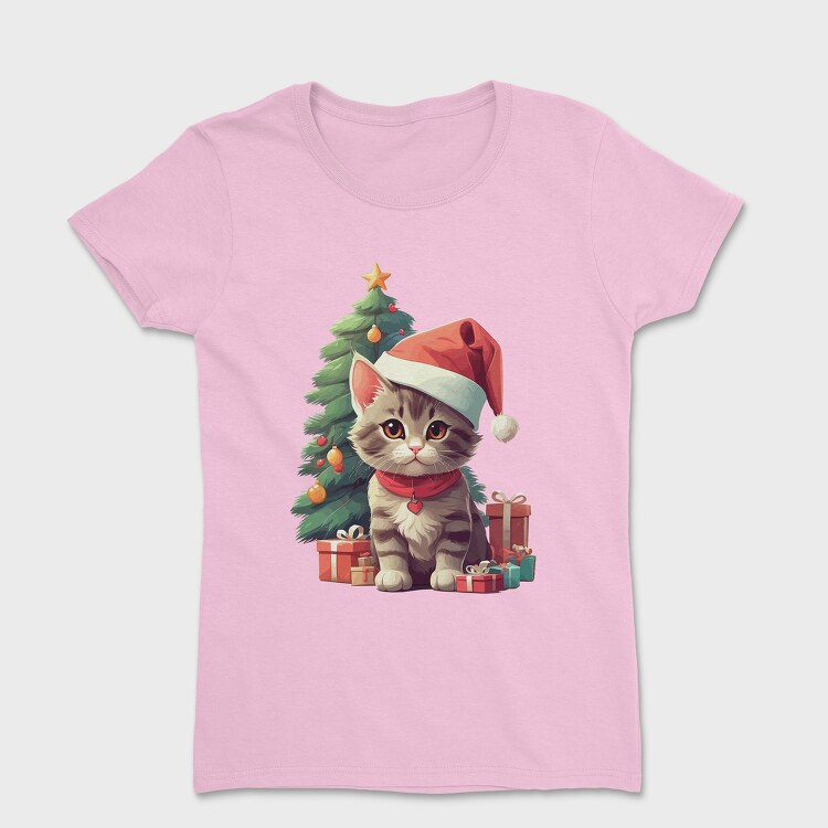 Cat Christmas Gifts, Дамска Тениска