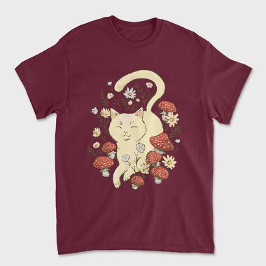 Cat Cottagecore, Unisex Men's T-Shirt
