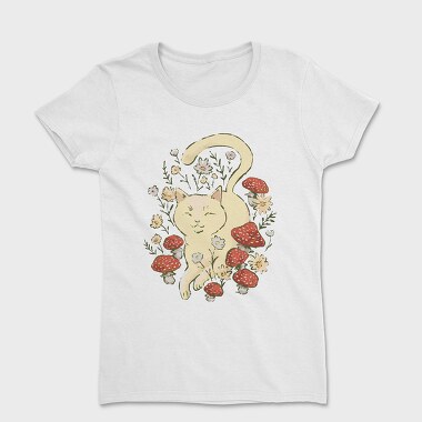 Cat Cottagecore, Women's T-Shirt