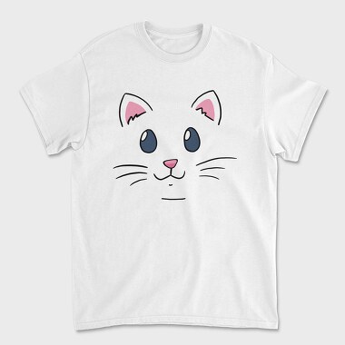 Cat Face, Unisex Men's T-Shirt