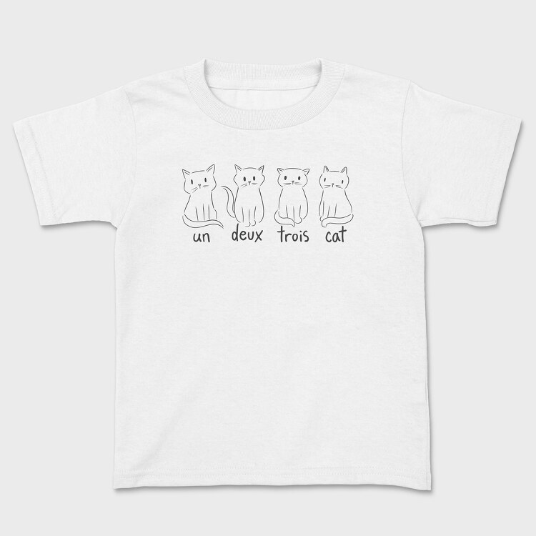Cat French Quote, Kids' T-Shirt