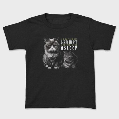 Детска Тениска, Cat Grumpy Asleep