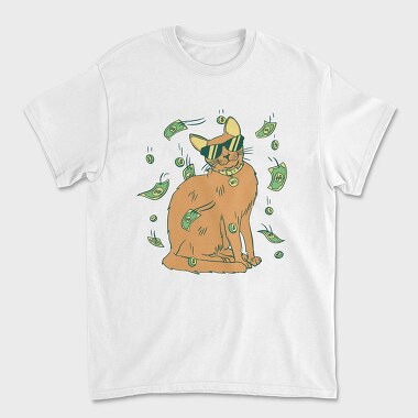 Cat Money, Unisex Men's T-Shirt