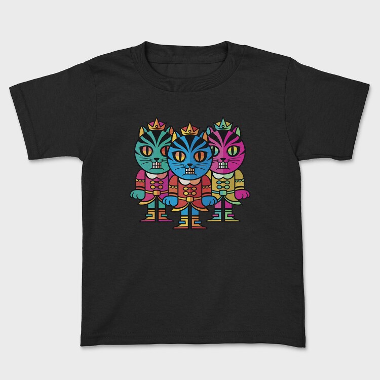 Cat Nut Cracker, Kids' T-Shirt