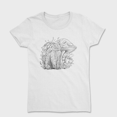 Cat Shroom, Women's T-Shirt