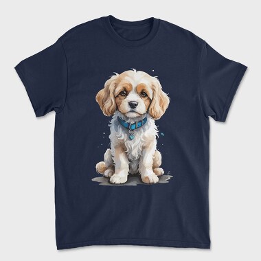 Cavachon Dog Watercolor, Unisex Men's T-Shirt