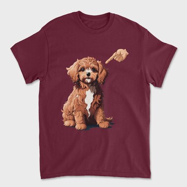 Унисекс Мъжка Тениска, Cavapoo Finger