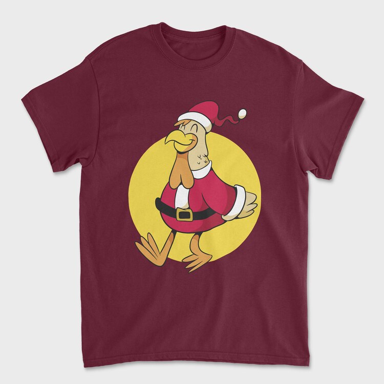 Chicken Santa, Unisex Men's T-Shirt
