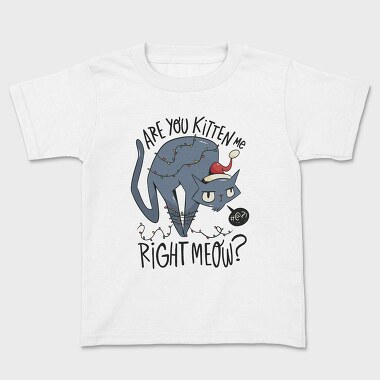 Christmas Angry Cat, Kids' T-Shirt