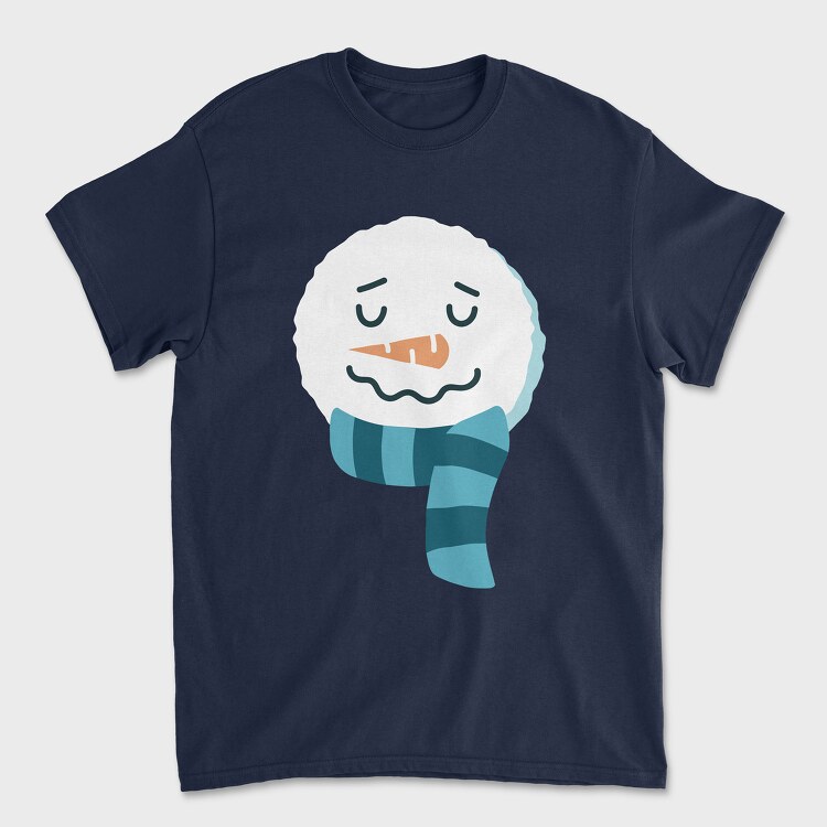 Christmas Snowman Faces 1, Унисекс Мъжка Тениска