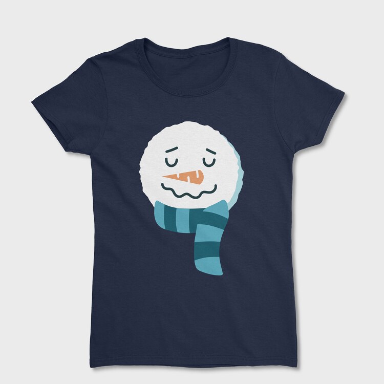 Christmas Snowman Faces 1, Women's T-Shirt