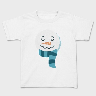 Christmas Snowman Faces 1, Kids' T-Shirt