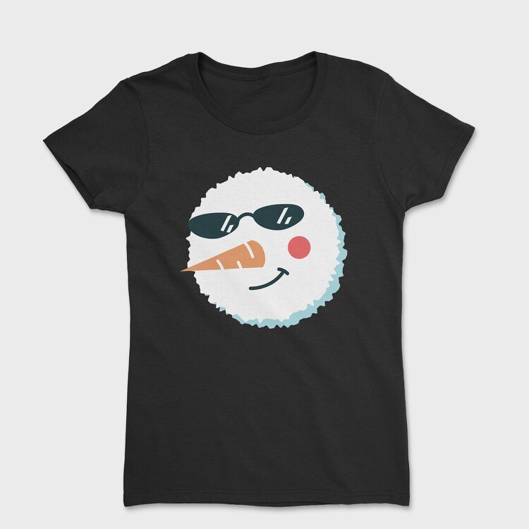 Christmas Snowman Faces 3, Women's T-Shirt