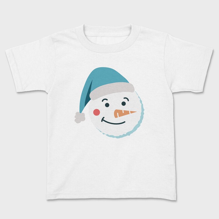 Christmas Snowman Faces 4, Kids' T-Shirt