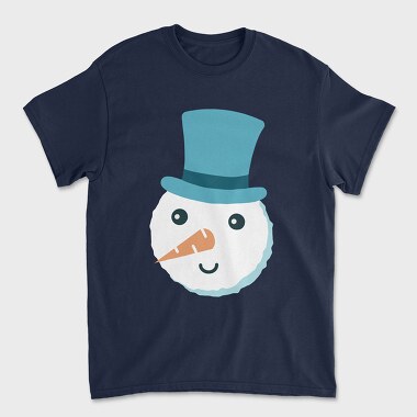 Унисекс Мъжка Тениска, Christmas Snowman Faces 5