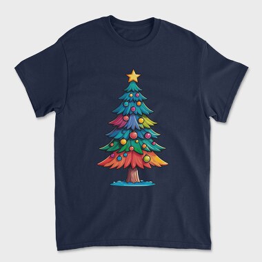 Унисекс Мъжка Тениска, Christmas Tree Color
