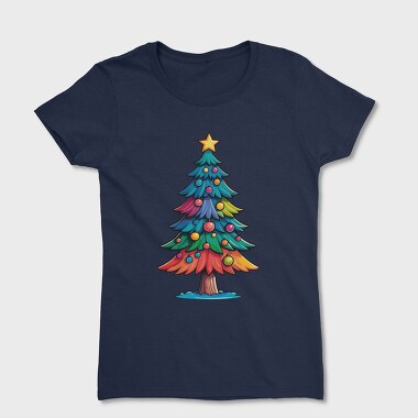 Christmas Tree Color, Women's T-Shirt