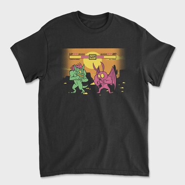 Chupacabra vs Mothman, Unisex Men's T-Shirt