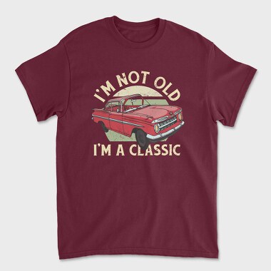 Унисекс Мъжка Тениска, Classic Car Not Old