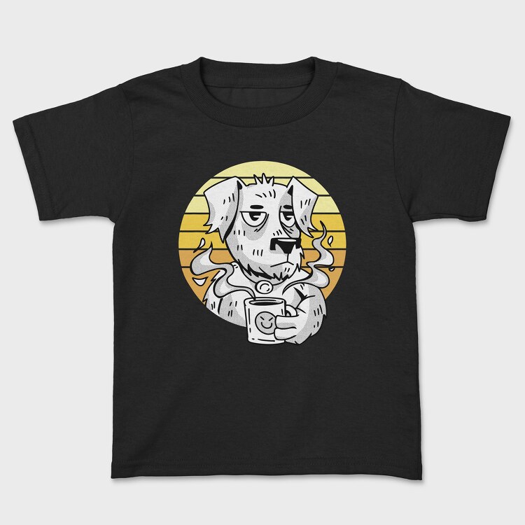 Coffee Dog 2, Kids' T-Shirt