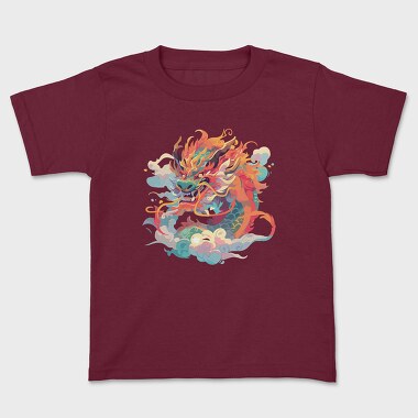 Colorful Dragon Chinese, Kids' T-Shirt