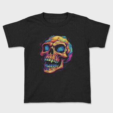 Colorful Skull, Kids' T-Shirt