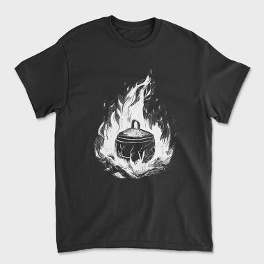 Cooking Pot Campfire, Unisex Men's T-Shirt