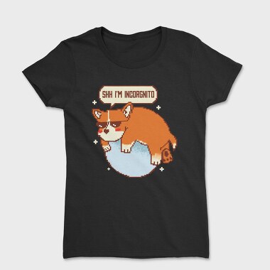 Corgi Dog Pixel, Women's T-Shirt